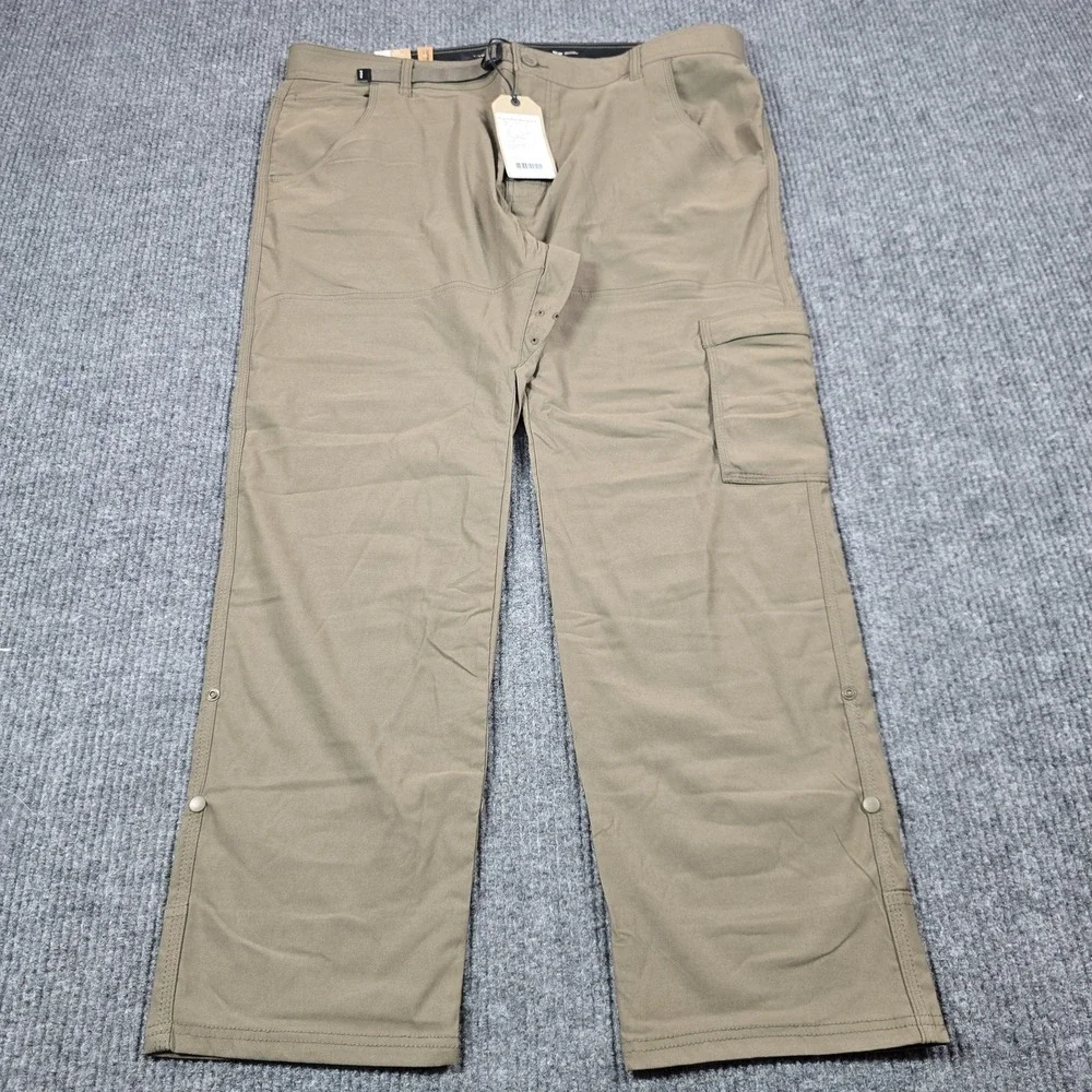 Prana Stretch Zion Slim Pant II Mens Pants 42x30 Brown Hiking Climbing Outdoor‎